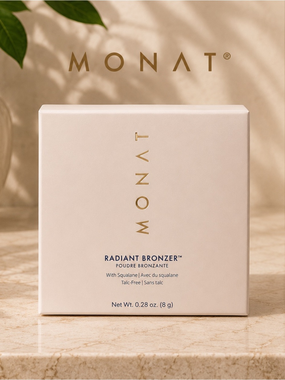 MONAT Radiant Bronzer - Cream Box with Gold Logo